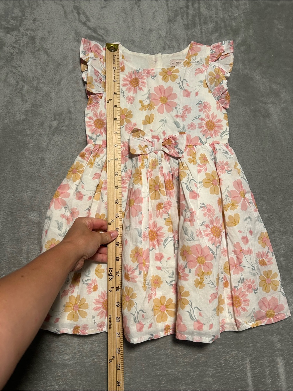 Catherine Malandrino Girls Dress 3T Floral Ruffle - Picture 8 of 8